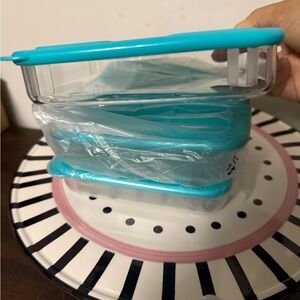 Tupperware Blue Food Storage Set